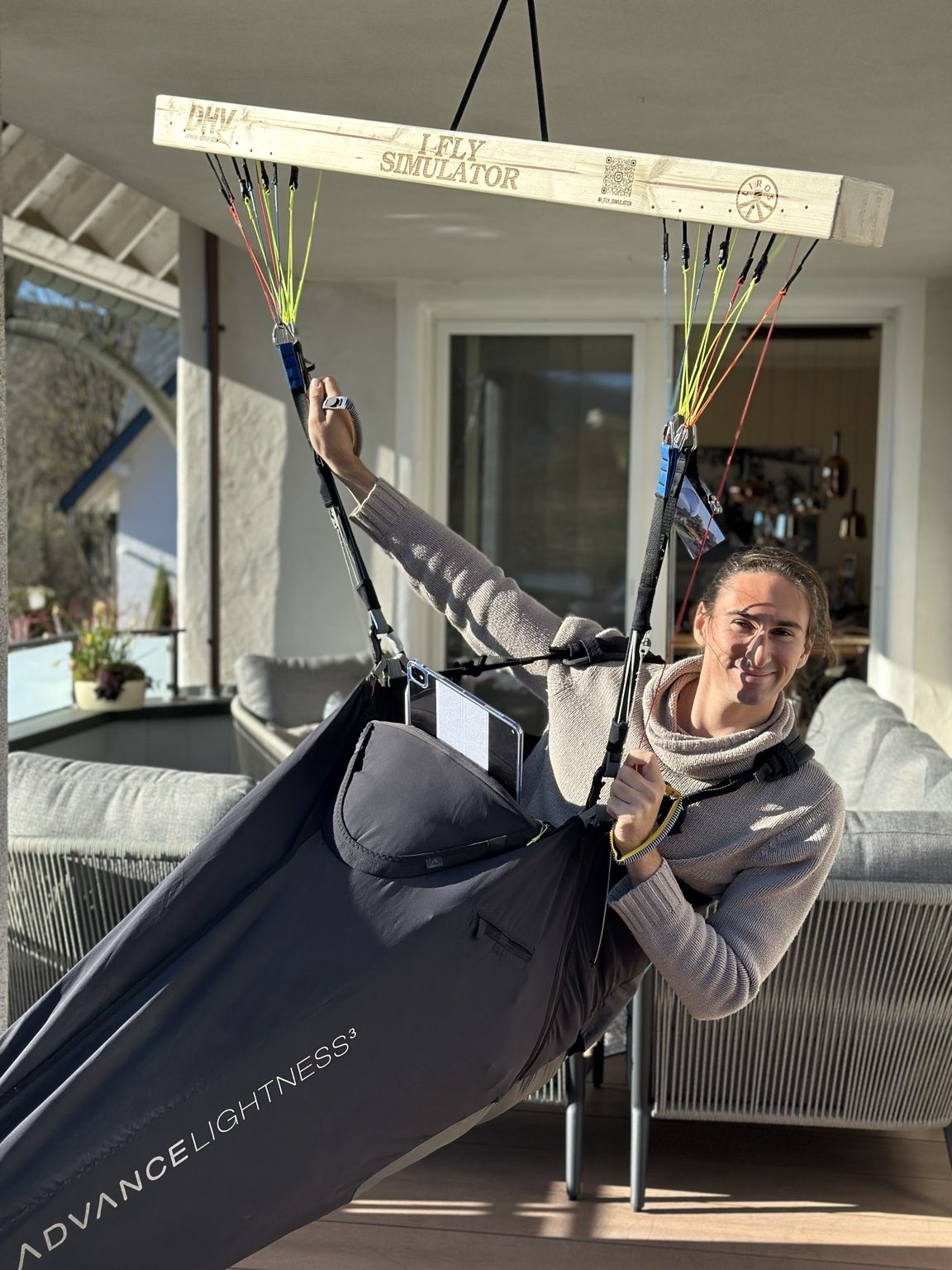 Pilot im I-FLY Simulator