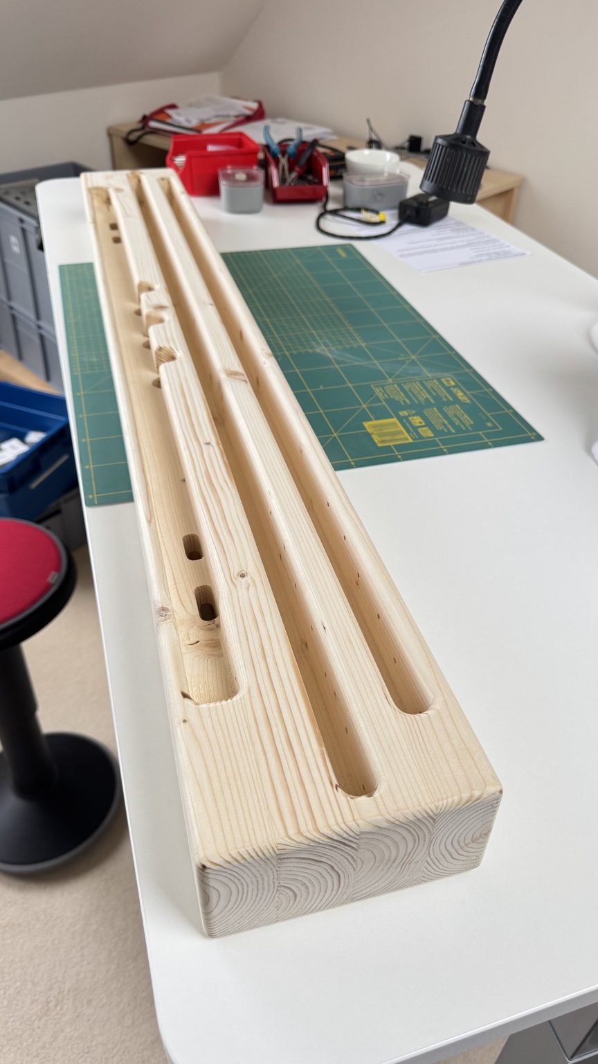 Holzkörper des Simulators